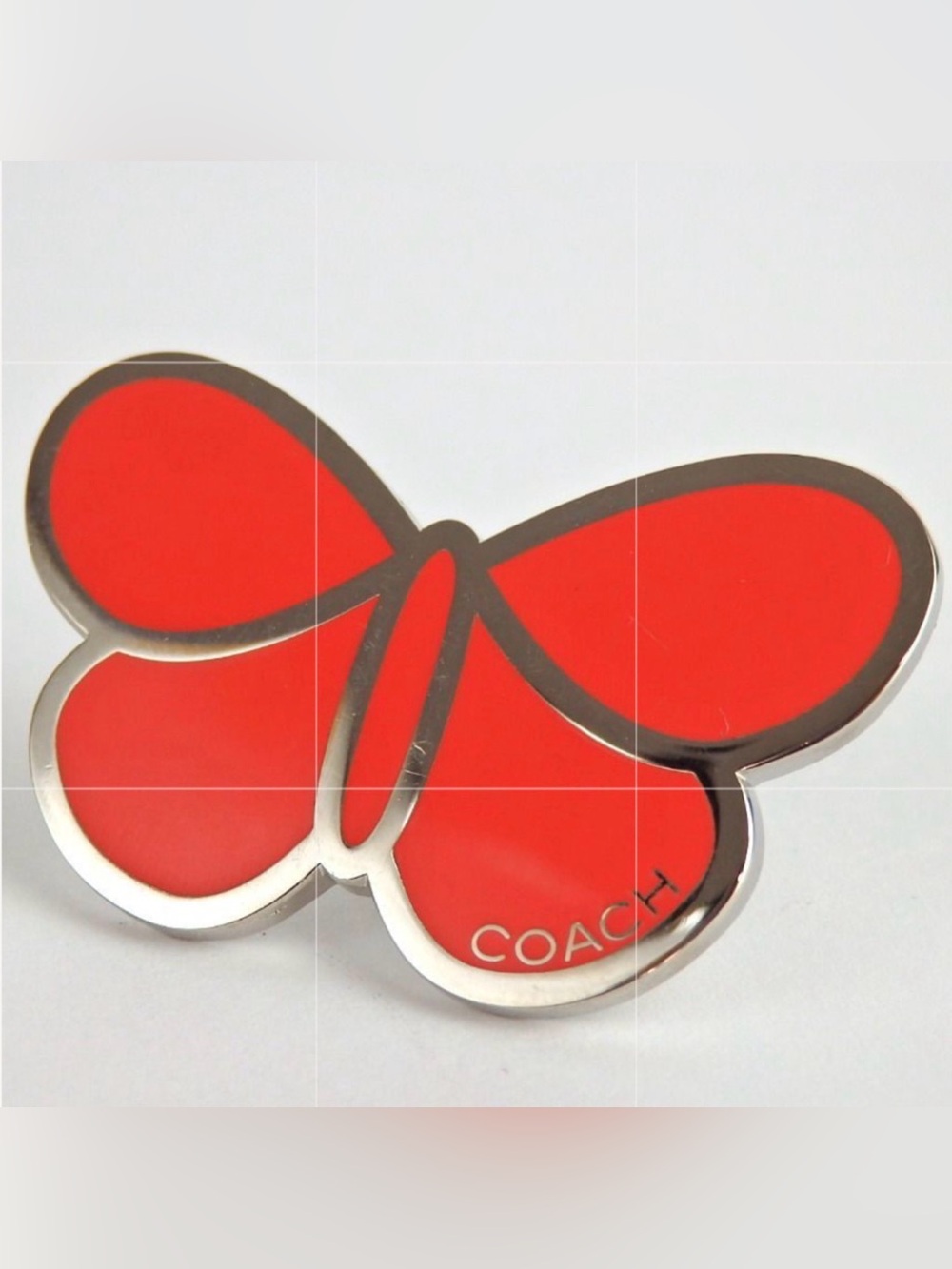 Coach Y2K Vintage Butterfly Enamel Pin Brooch EUC